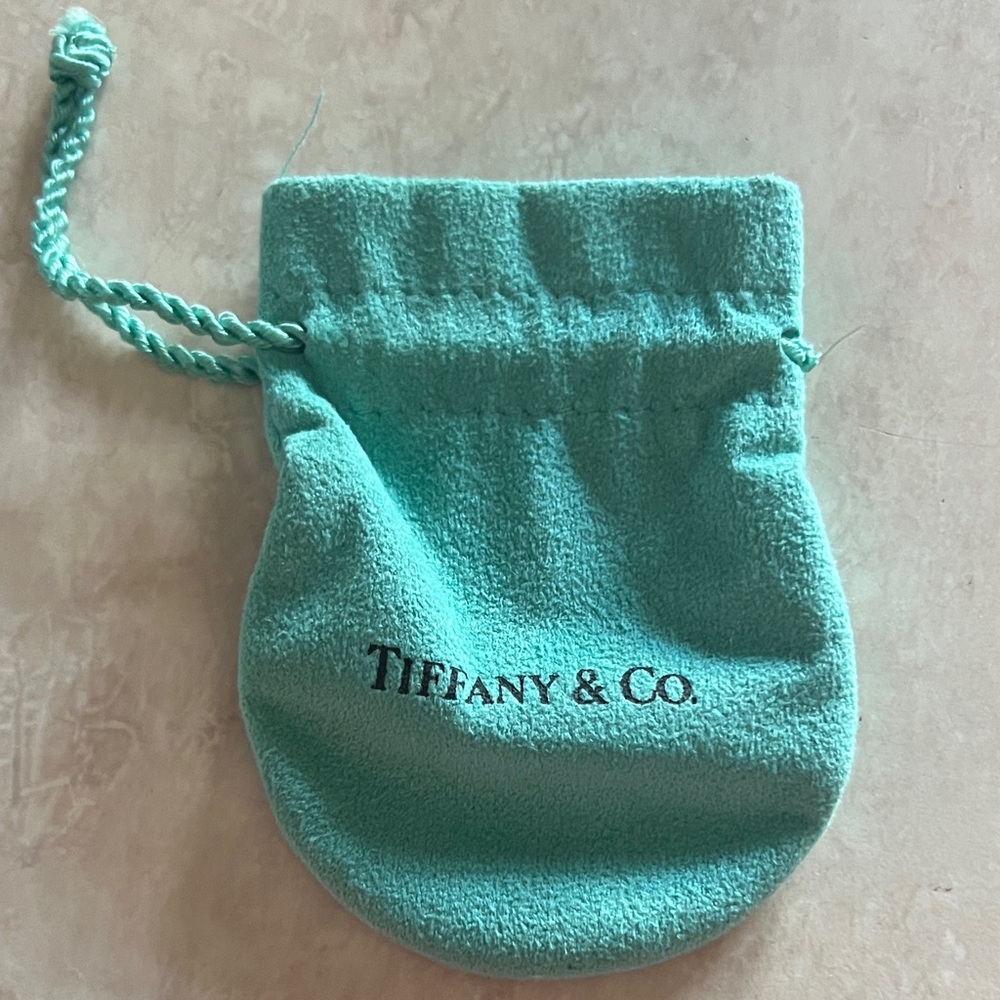 New Tiffany & Co. Turquoise drawstring Jewelry Pouch